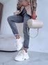 LIGHT BEIGE boots with high sole "BRATZ"